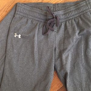 Women's Gray Under Armour Fleece Sweatpants